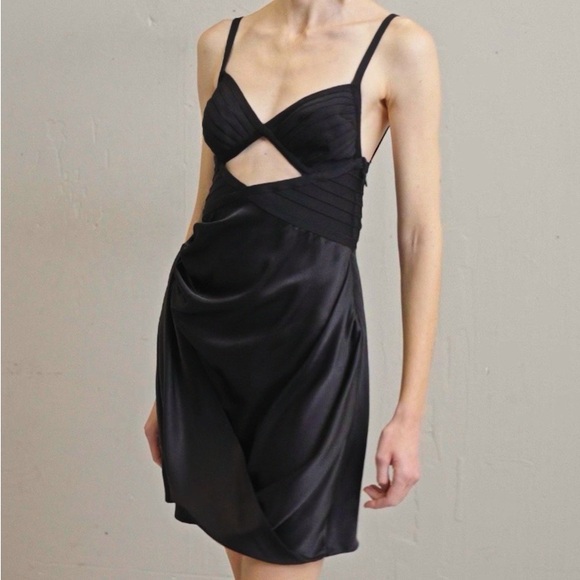 Herve Leger Draped Cutout Mini Dress - Picture 3 of 4